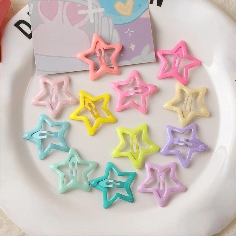 Pack Off 06 Star Design Girl Hair Clip | Hair Clip For Women | Best Quality Hair Clip ( Random Color ) - Image 5