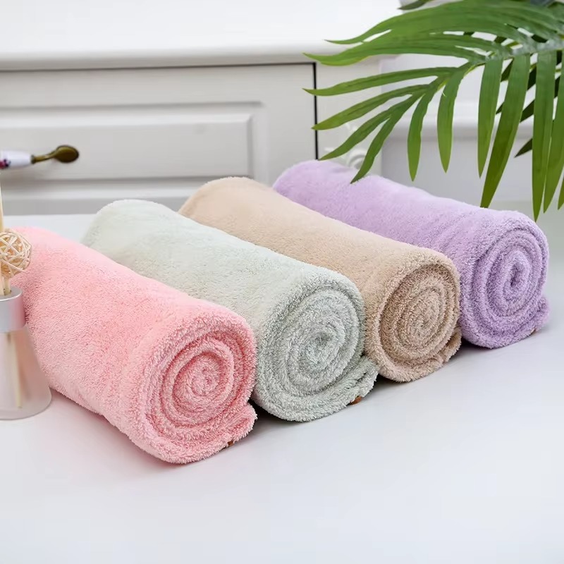 Hair Drying Towel Cap – Quick Dry, Soft & Absorbent Turban Wrap for Women | Anti-Frizz Hair Wrap Towel for Bathroom & Salon Use (Random Color) - Image 4