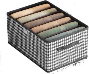 Clothes Storage Organizer Box Foldable Wardrobe Container Bin With Lid For Blankets Quilts Apparel And Closet Home Organization