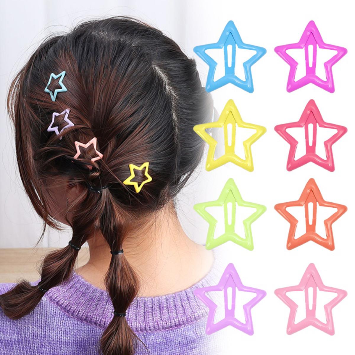 Pack Off 06 Star Design Girl Hair Clip | Hair Clip For Women | Best Quality Hair Clip ( Random Color ) - Image 12