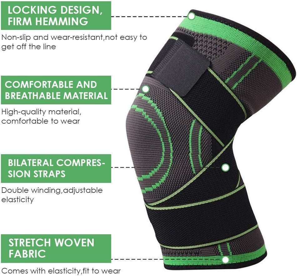 Knee Support Band For Pressure Weaving With 3D Weave Protection Against Injury Pressure Adjustable Knee Support For Men And Women (1 pc) - Image 5