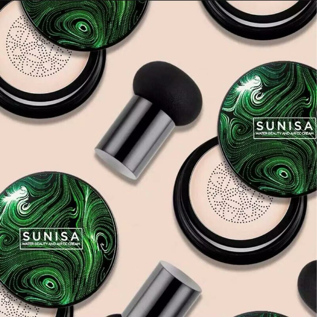 Sunisa Foundation Base 20g Waterproof Mushroom Head Air Cushion BB Cream Nude Liquid Foundations (with yanqina 36H liner ) - Image 5