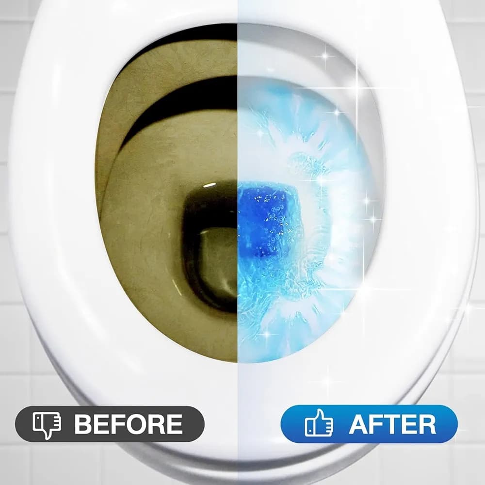 Ty-D-Bol In-Tank Blue Toilet Bowl Cleaner Tablets, Value Pack (10 Count) – Cleans, Deodorizes & Provides Continuous Blue Water Every Flush - Image 4