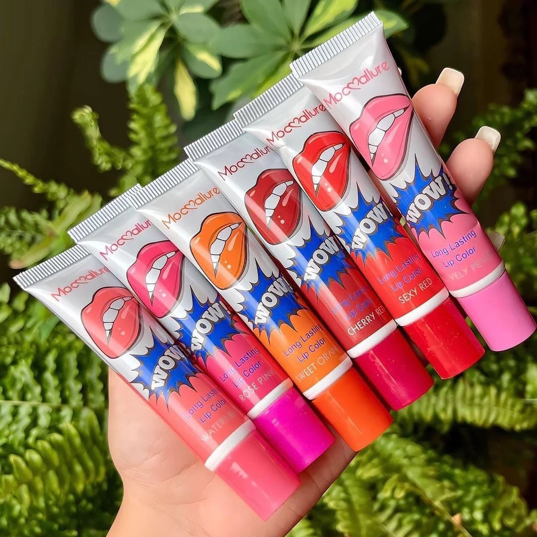 Pack Of 6 High Pigmented Lip Gloss Lipstick Tattoo Peel Off Durable Waterproof Tattoo Lip Gloss Easy Peel Off Lip Gloss - Image 11