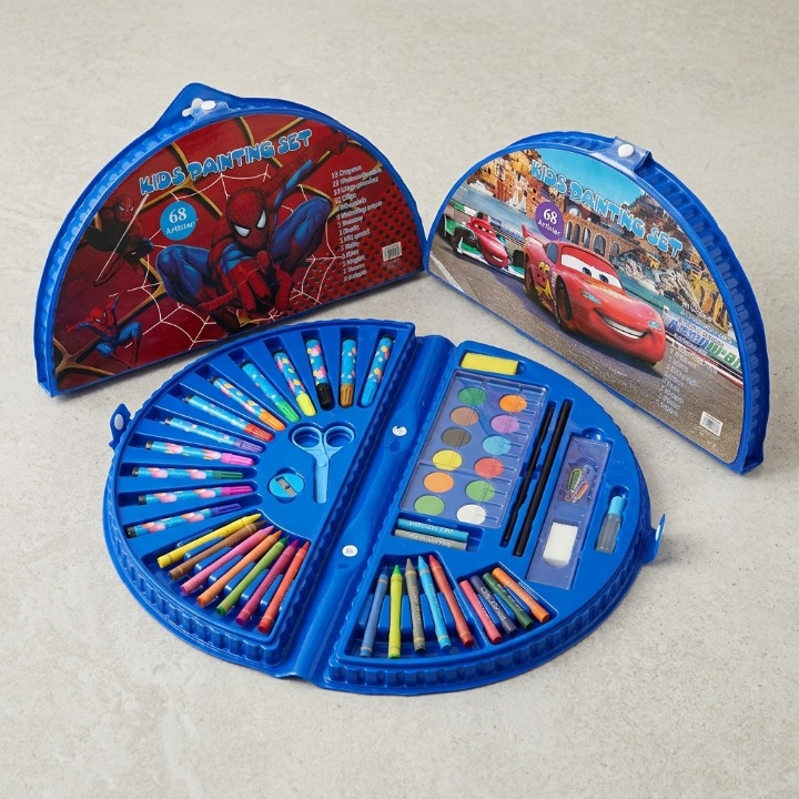 68 Pcs Colour Kit Painting Set Art Set For Kids With Crayons Water Colour Pens Oil Pastels And Art Accessories (Random Characters) - Image 3