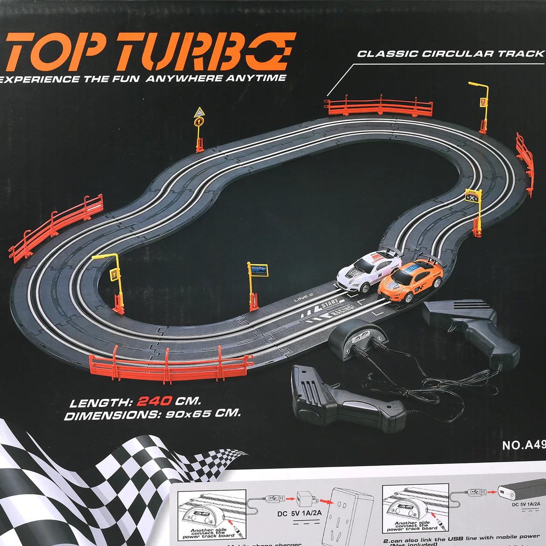 Soba Top Turbo: Professional 1:43 Scale High-Speed Slot Car Racing Championship Set - Image 2