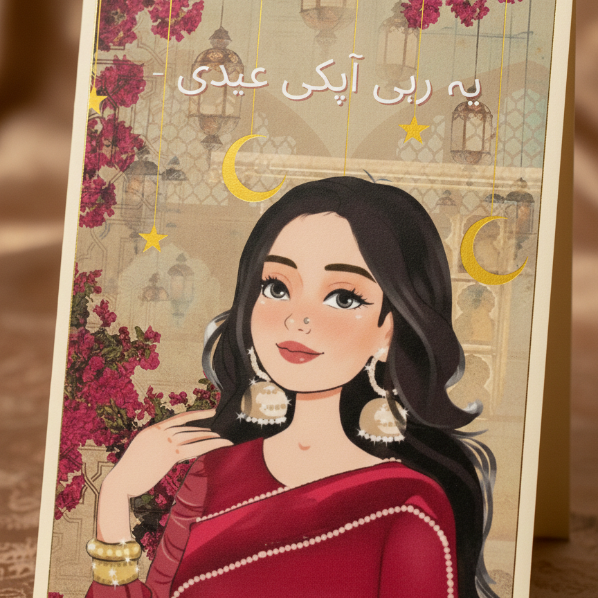 Eidi Card Pack of 9 – Festive Money & Gift Giving Cards for Eid - Image 2