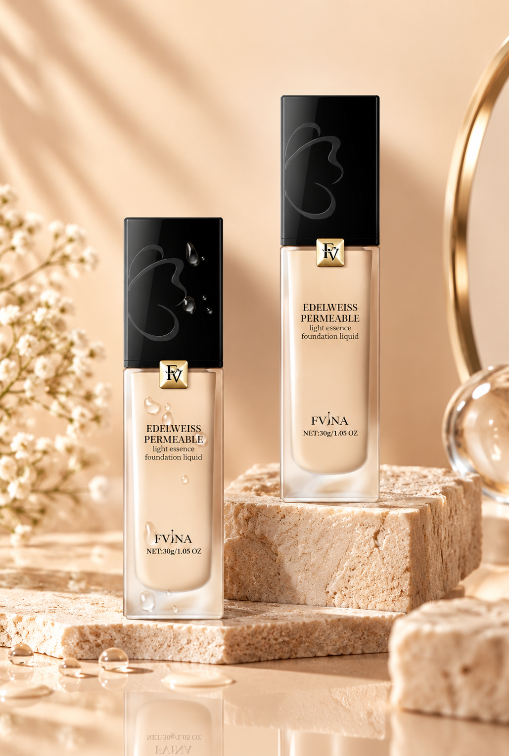 1 PCs FV Edelweiss Permeable Light Essence Foundation Liquid - Image 8