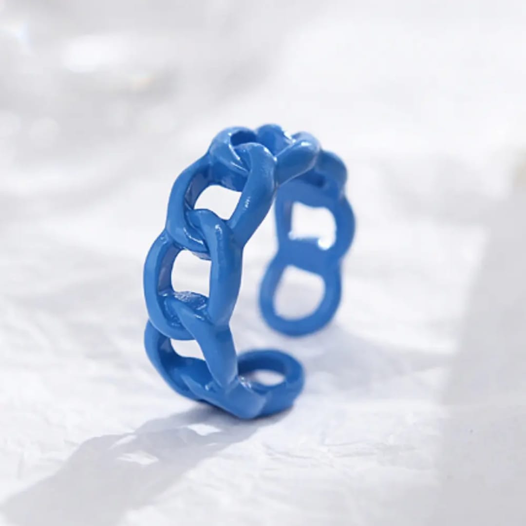 BRJ-180 Metal Funky Korean Rings – Trendy Fashion Jewellery, Stylish Accessory for Women and Men - Image 3