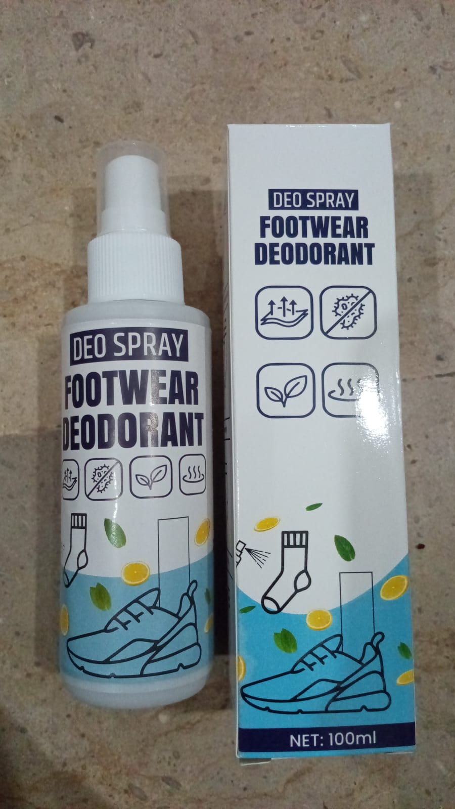 Footwear Deodorant Spray Shoe Deo Odor Control Fresh Spray (100ml) - Image 6