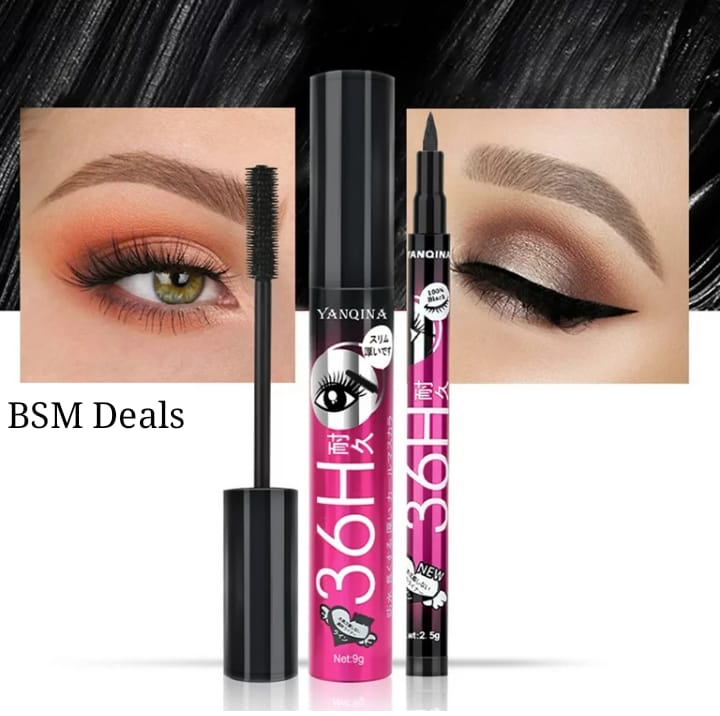 4 in 1 Glam Makeup Bundle – Lip Tint, Eyeshadow Palette & 36H Mascara Set - Image 2