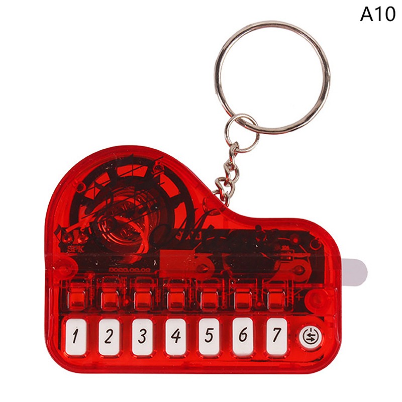 Portable Mini Piano Keychain Musical Toy - 8 Key Electronic Synthesizer Bag Charm, Interactive Birthday Gift & Party Favor - Random Colors - Image 6