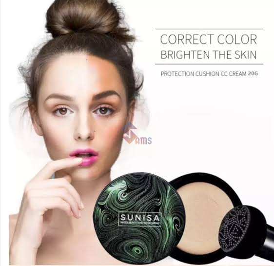 Sunisa Foundation Base 20g Waterproof Mushroom Head Air Cushion BB Cream Nude Liquid Foundations (with yanqina 36H liner ) - Image 3