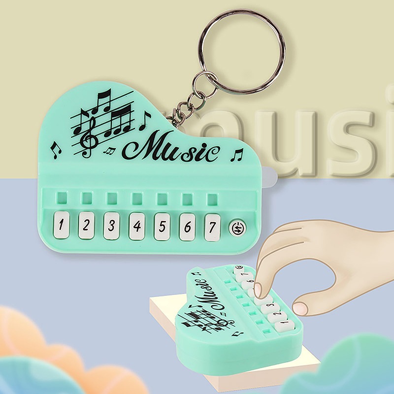 Portable Mini Piano Keychain Musical Toy - 8 Key Electronic Synthesizer Bag Charm, Interactive Birthday Gift & Party Favor - Random Colors - Image 3