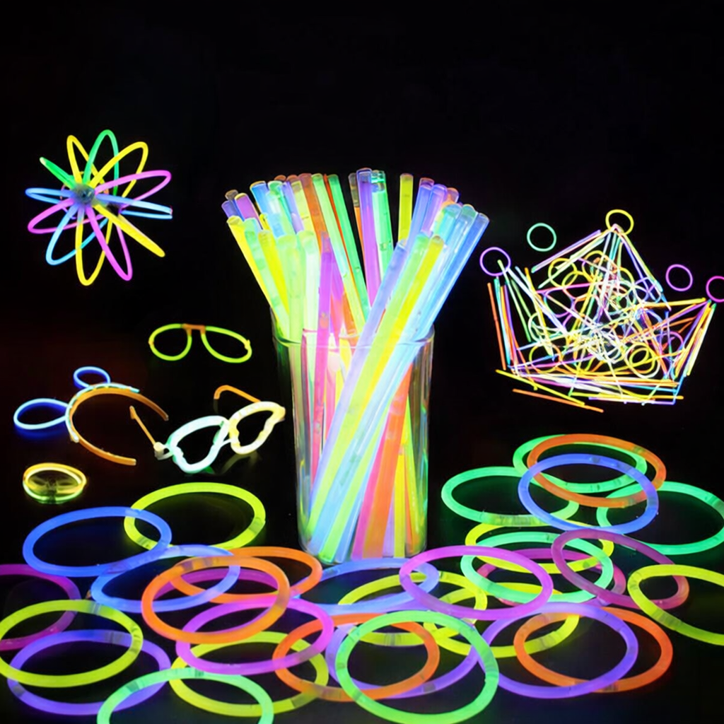 Deno Swim Premium Glow Sticks Party Pack (50pcs in 1 Box) – 8 Hours Long-Lasting Glow - Image 4