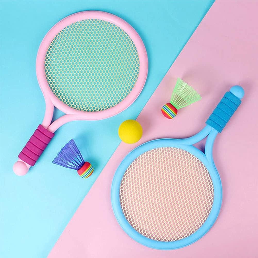 Kids Badminton & Tennis Racket Set – Easy-To-Handle Outdoor Sports Toy With 2 Rackets, 1 Ball, And 1 Shuttlecock For Fun Indoor & Outdoor Play (Random Color) - Image 2