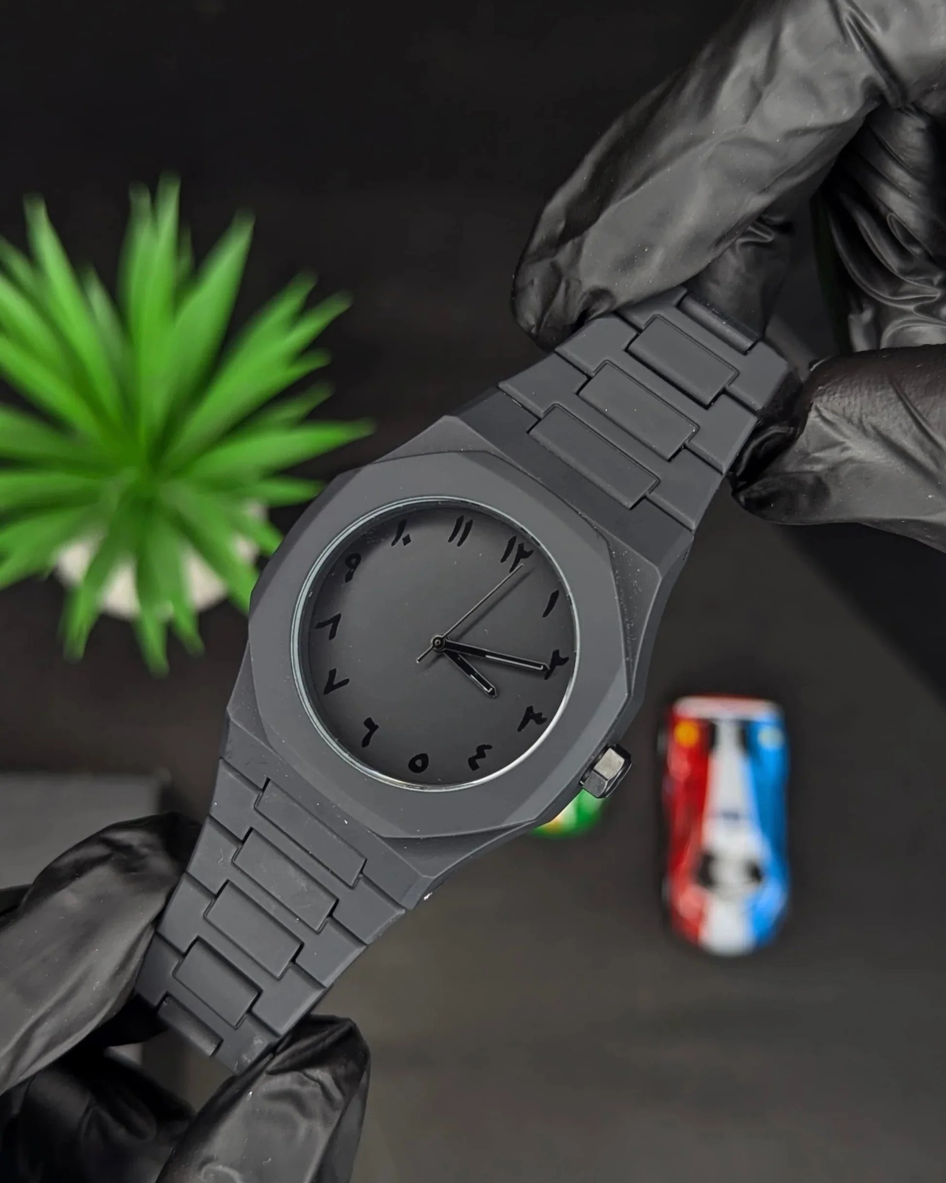 Black Aura Couple Watch – Elegant Matching Timepieces, Stylish Fashion Accessories for Men and Women-without box - Image 3