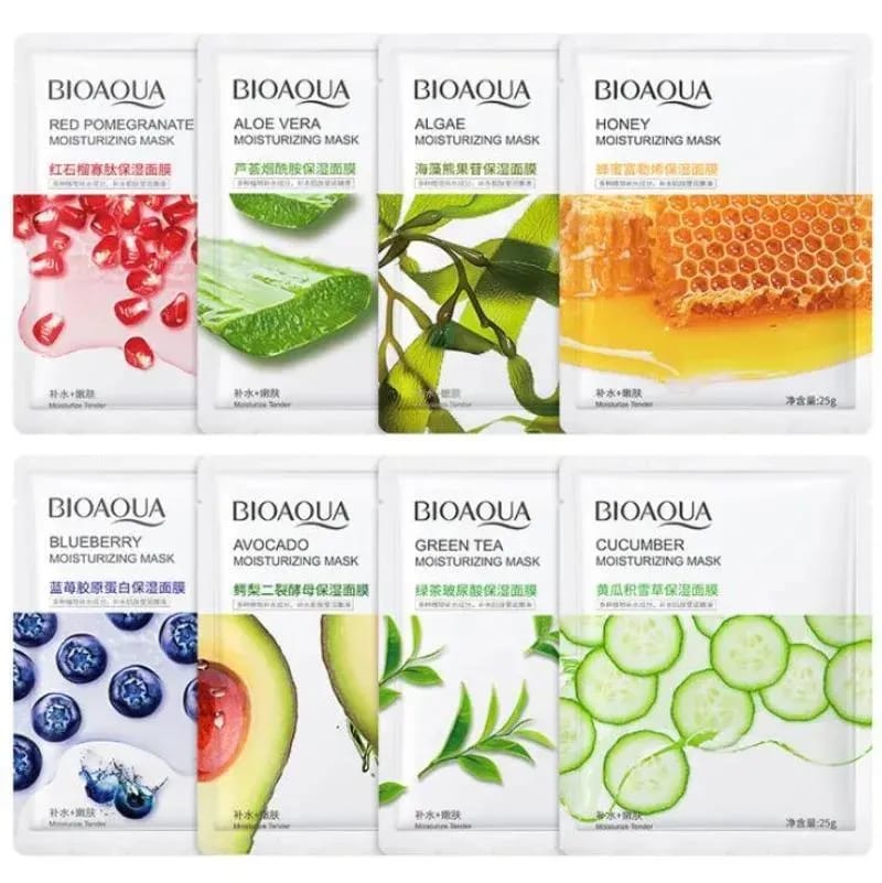 Whitening Face Sheet Mask Set Of 6 Multicolor Hydrating Brightening Skin Care Masks For Radiant Smooth And Glowing Skin | Random Flavor - Image 6
