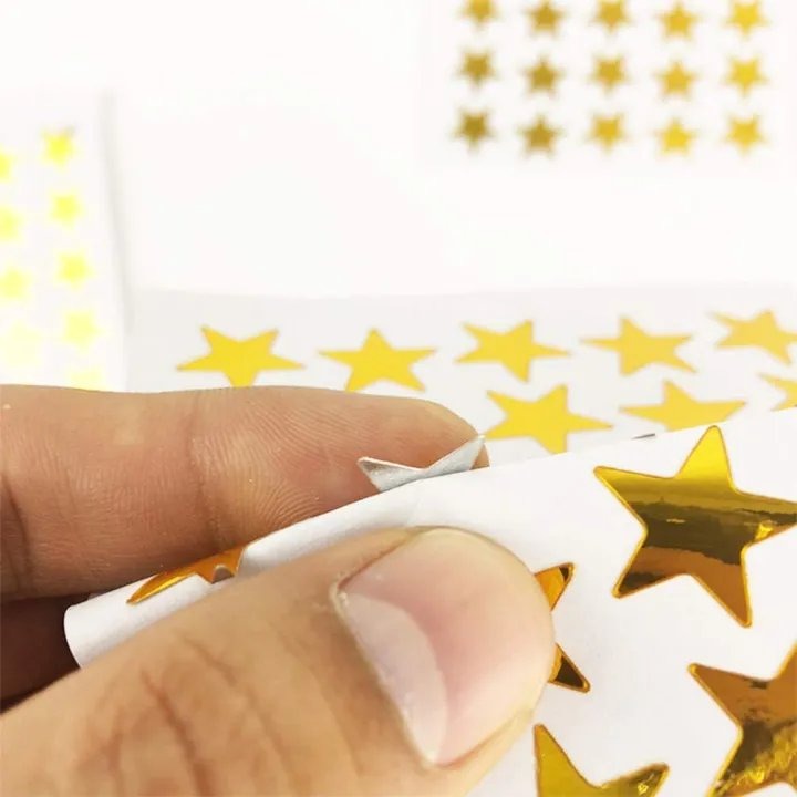 350 PVC Star Stickers Self Adhesive Removable Sparkle Rewards Funny Stickers For Teacher Encourage Students Kids - Stationery Accessory Designed - Image 5