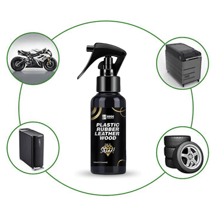 Shining spray (spray for Shinning) 100ml used on leather/Rubber/plastic/wood - Image 3