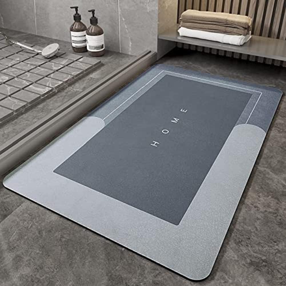 Best Quality Quick-Dry Non-Slip Home Mat – Absorbent, Washable Square Floor Mat for Bathroom, Kitchen & Entryway - Random Color - Image 2