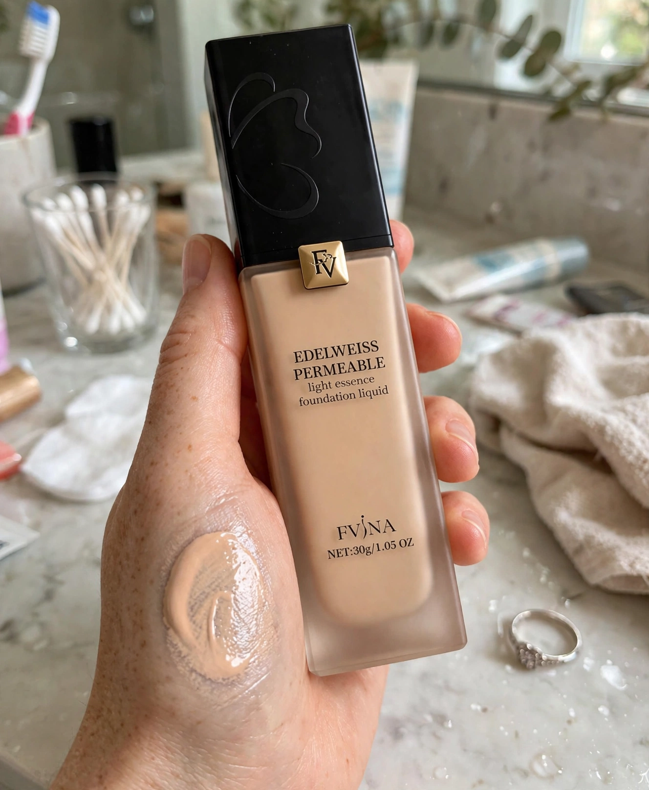1 PCs FV Edelweiss Permeable Light Essence Foundation Liquid - Image 5