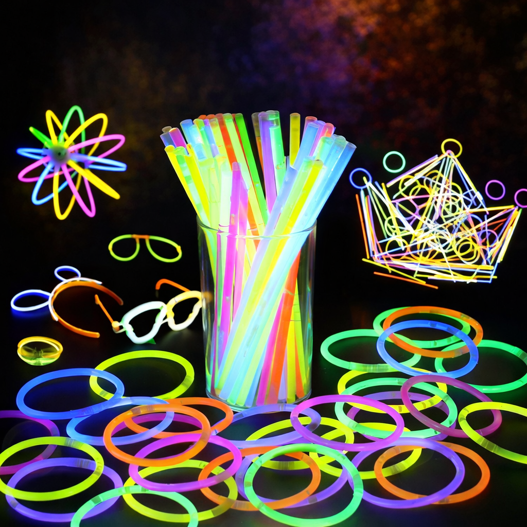 Deno Swim Premium Glow Sticks Party Pack (50pcs in 1 Box) – 8 Hours Long-Lasting Glow - Image 2