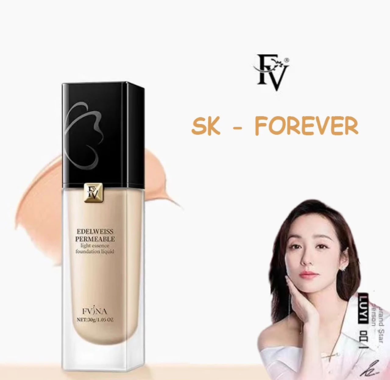 1 PCs FV Edelweiss Permeable Light Essence Foundation Liquid - Image 3