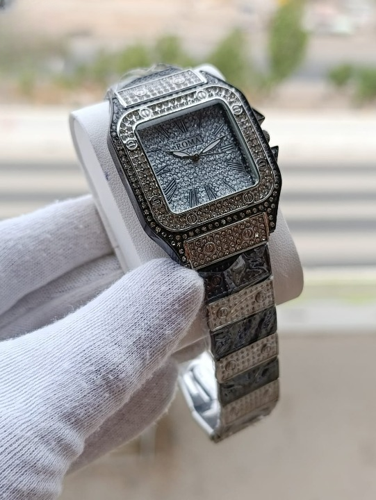 Ladies Stylish Stone Watch – Elegant Wristwatch with Sparkling Stones, Fashion Accessory for Daily Wear & Occasions - Image 5