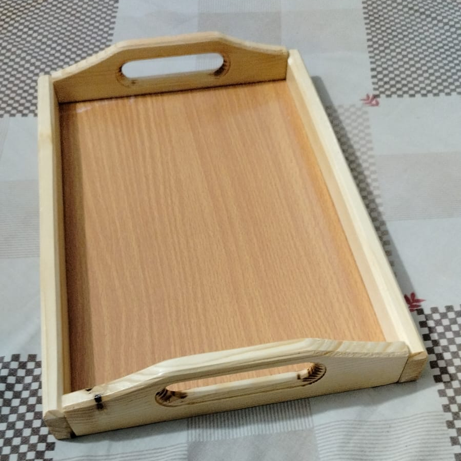 Wooden Serving Tray – Natural Wood Multipurpose Serving Tray – Premium Quality - Image 7