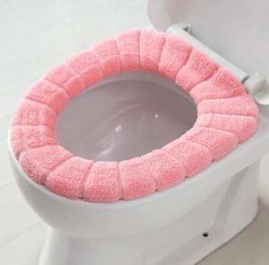 Universal Soft-Touch Cushioned Toilet Seat Cover – Machine Washable Plush Comfort