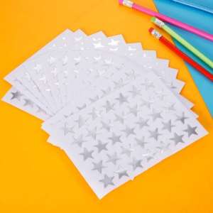 350 PVC Star Stickers Self Adhesive Removable Sparkle Rewards Funny Stickers For Teacher Encourage Students Kids - Stationery Accessory Designed