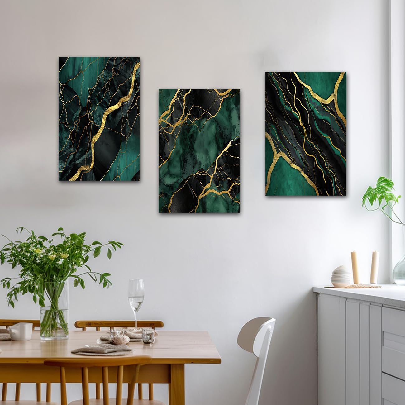 3 Pc Marble Design Phototiles Wall Art Set | Elegant Self‑Adhesive | Premium Smooth Finish | Size 8x11 - Image 4