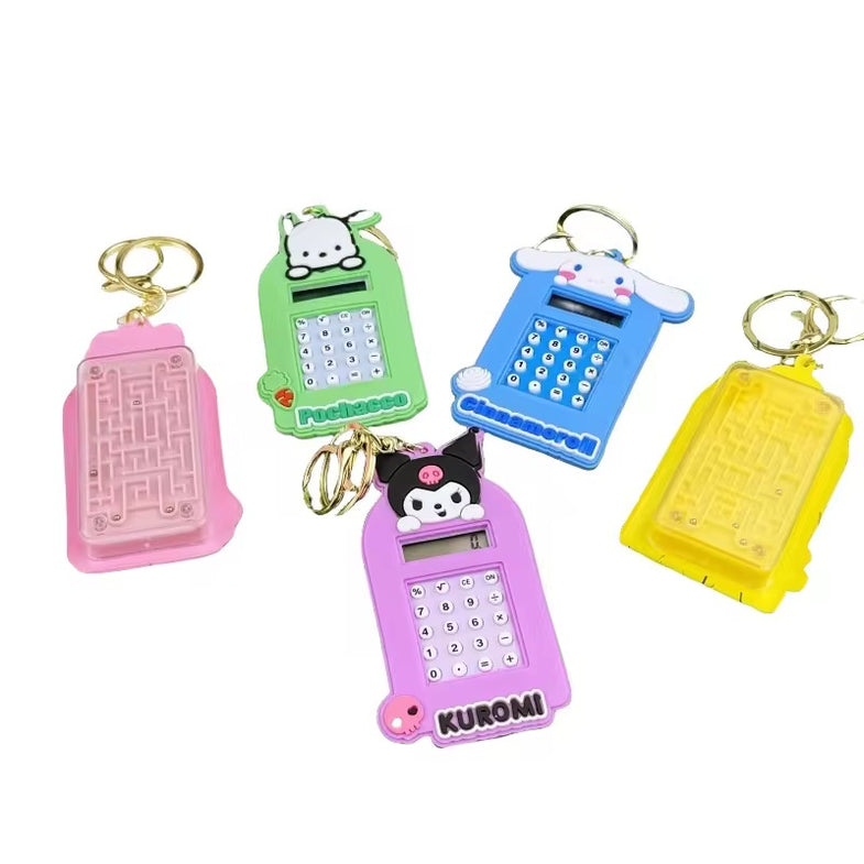 Cute Calculator Keychain | Trendy Stationery | Mini Portable | Fun Problem Solving (Random Design) - Image 3