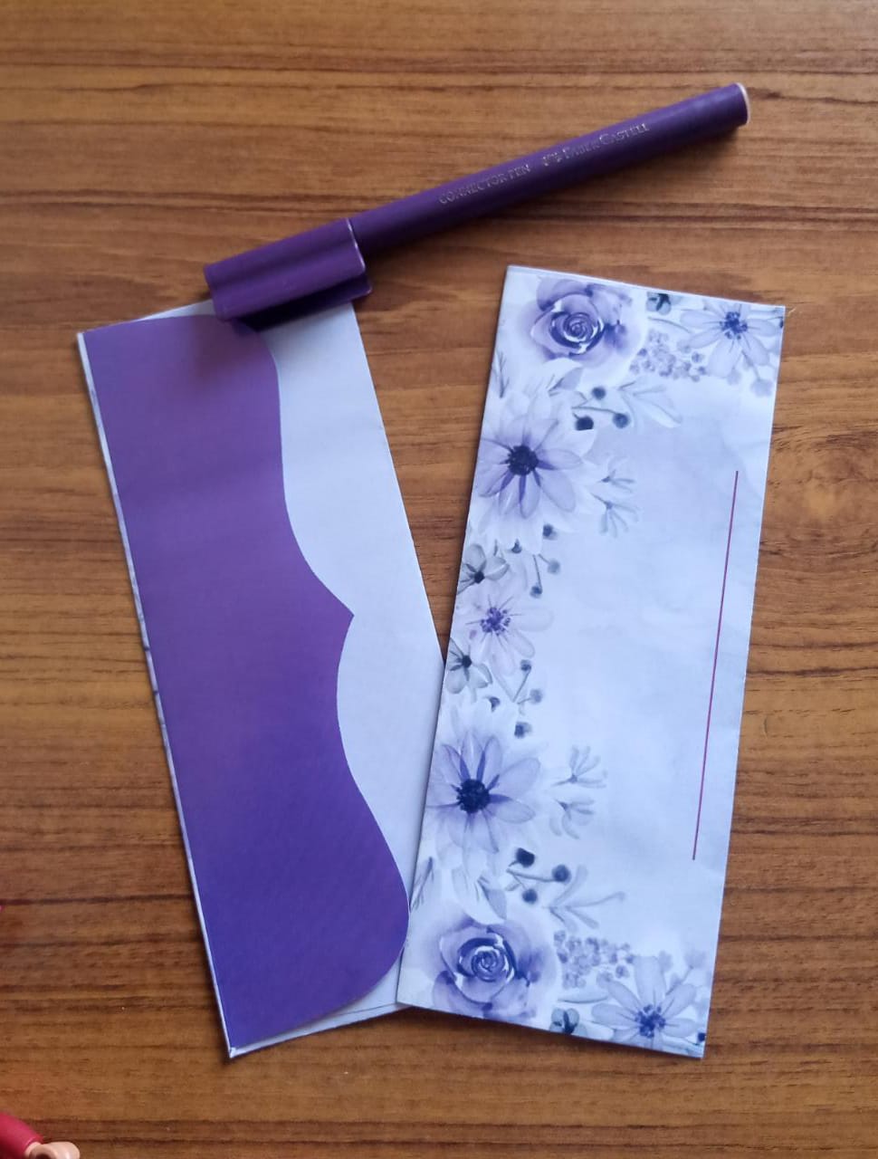 Premium Purple Floral Eidi Envelopes for Weddings & Engagements (15 Pieces) – Elegant Card Cash Pack - Image 4