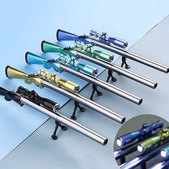 1 PCs Gun-Shaped Gel Pen – Stylish Metal Body, Smooth Writing, Unique Design Gift for Kids, Students & Collectors - Image 2