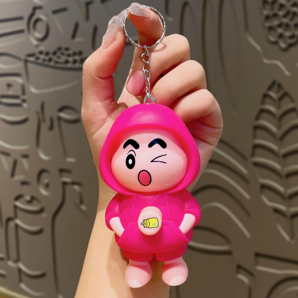 Crayon Shin‑chan Face Changing Doll | Collectible Keychain | DIY Crafts | Mini Cartoon Toy ( Random Design And Keychain) - Image 4