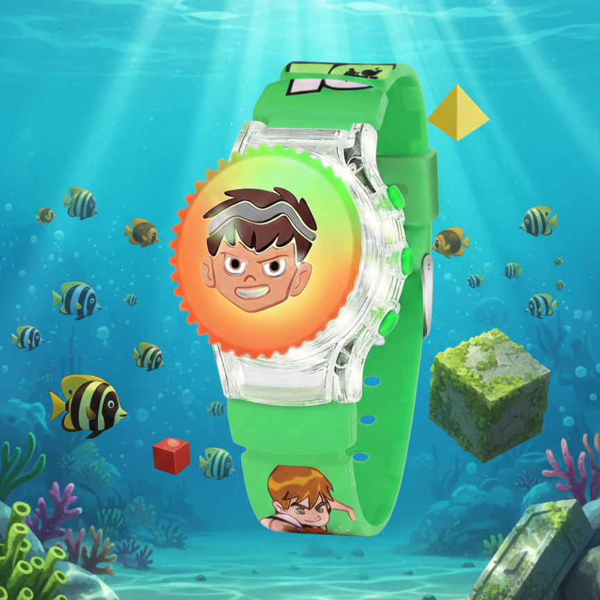 Omni-Glow Kids' Digital Adventure Watch – Multi-Color LED Light-Up Edition ( random colour ) - Image 3