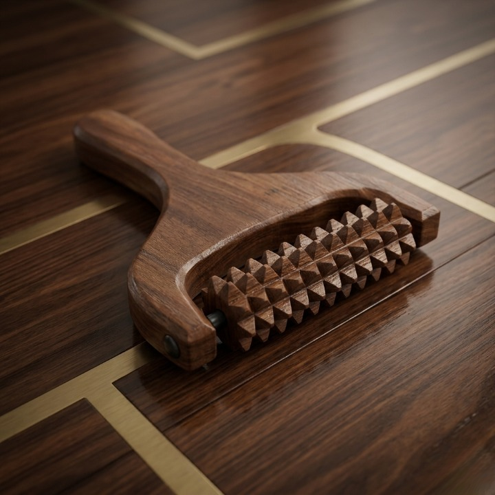 Handcrafted Wooden Scalp, Head, Neck, and Shoulder Massager – Reflexology & Acupressure Roller - Image 2