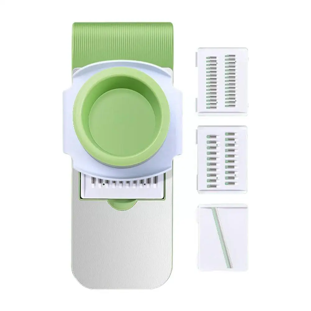 Multifunctional Vegetable Cutter Grater For Vegetables Slicers - Shredders Peeler Carrot Fruit Vegetable Cutting Kitchen Tool - 05 Blades Vegetable Cutter ( Random Colors) - Image 2