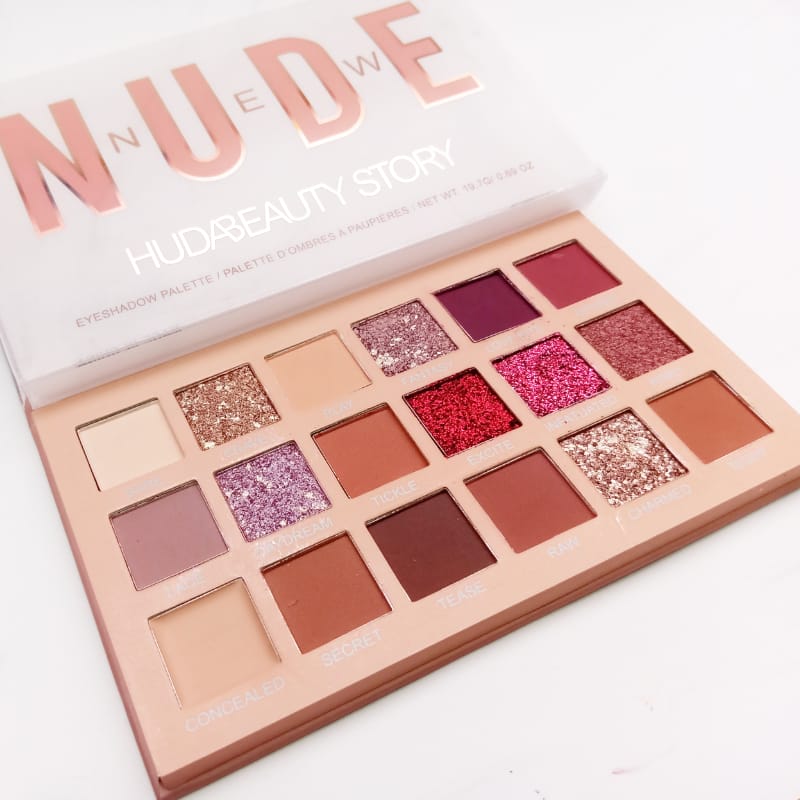18 Shade Pearlescent Shimmer - Matte Waterproof NUDE Eyeshadow Palette - Image 10