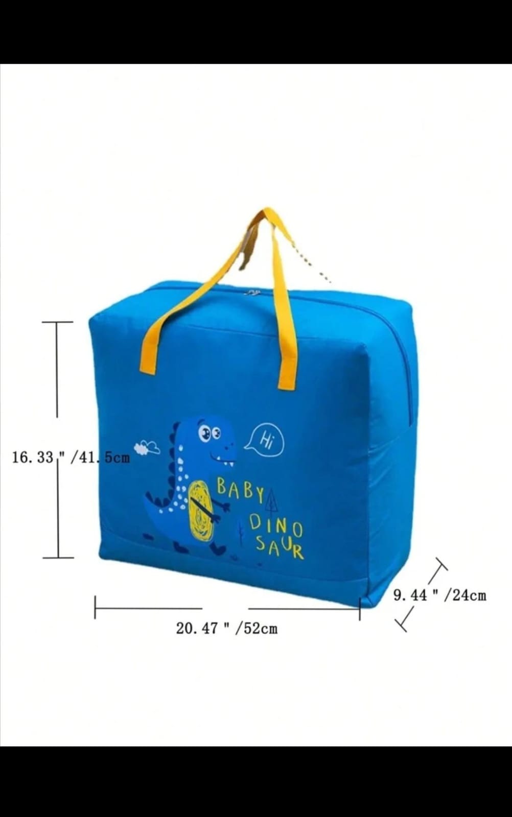 Baby Dinosaur Cloth Organizer and Storage Handbag Portable | Portable Storage Bag | ( Random Color & Mix Design ) - Image 2