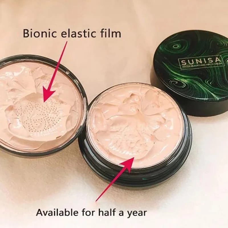 Sunisa Foundation Base 20g Waterproof Mushroom Head Air Cushion BB Cream Nude Liquid Foundations (with yanqina 36H liner ) - Image 9