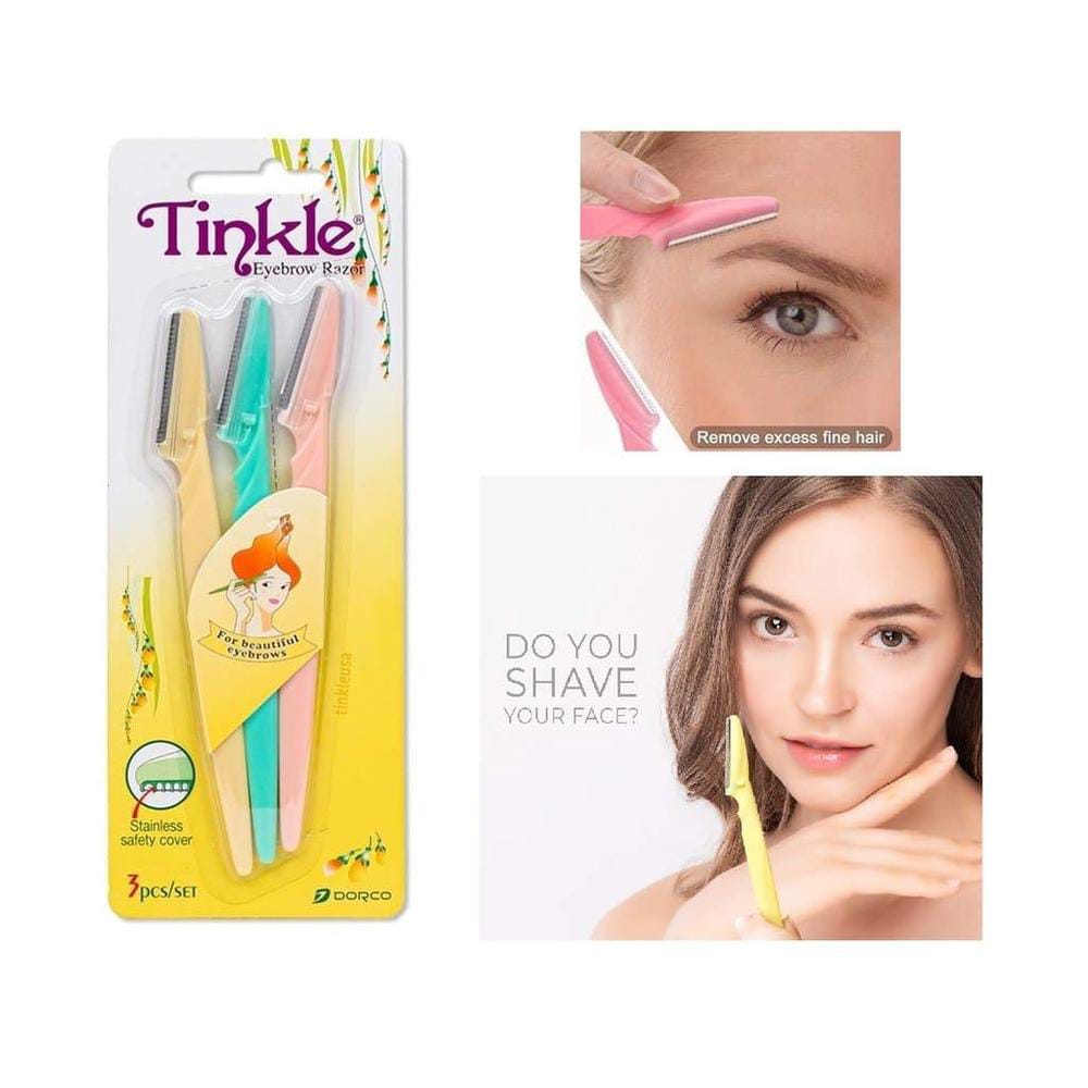 Pack of 3 Tinkle Eyebrow Razor Eyebrow Face Hair Removal & Shaper - Image 5
