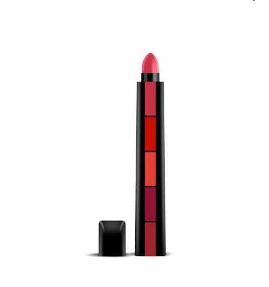 Makeup Bundle Deal ( Pack Of 5 ) Primer , Foundation ,Eyeliner Pen ,Highlighter ,5 in 1 Lipstick - Image 3