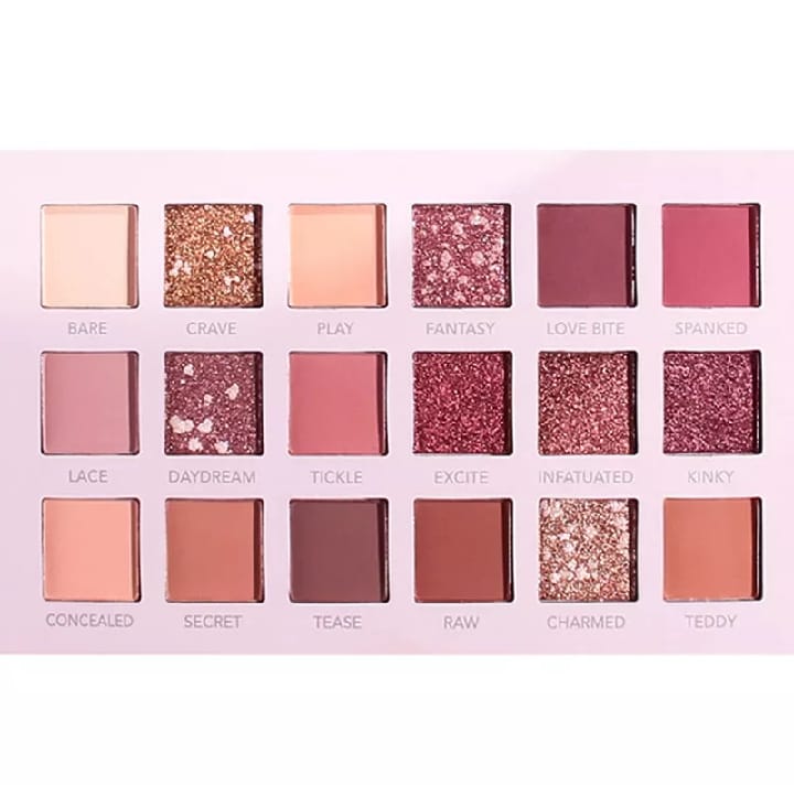 18 Shade Pearlescent Shimmer - Matte Waterproof NUDE Eyeshadow Palette - Image 5