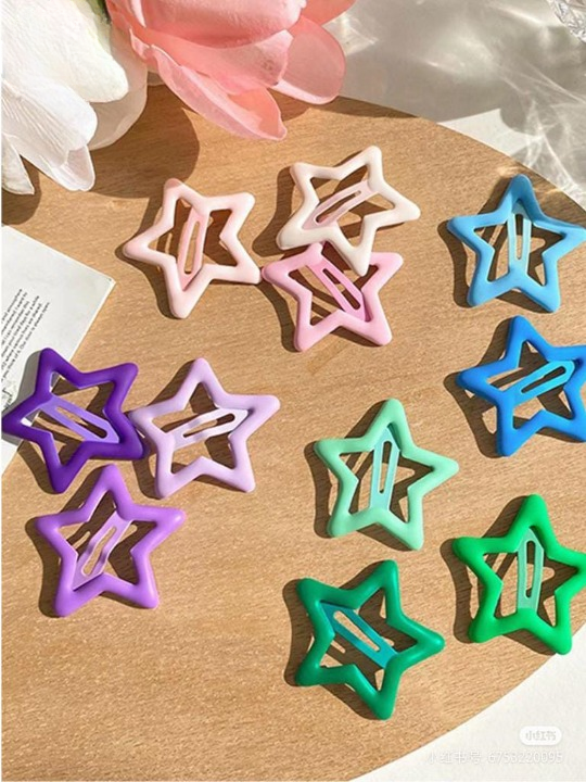 Pack Off 06 Star Design Girl Hair Clip | Hair Clip For Women | Best Quality Hair Clip ( Random Color ) - Image 9