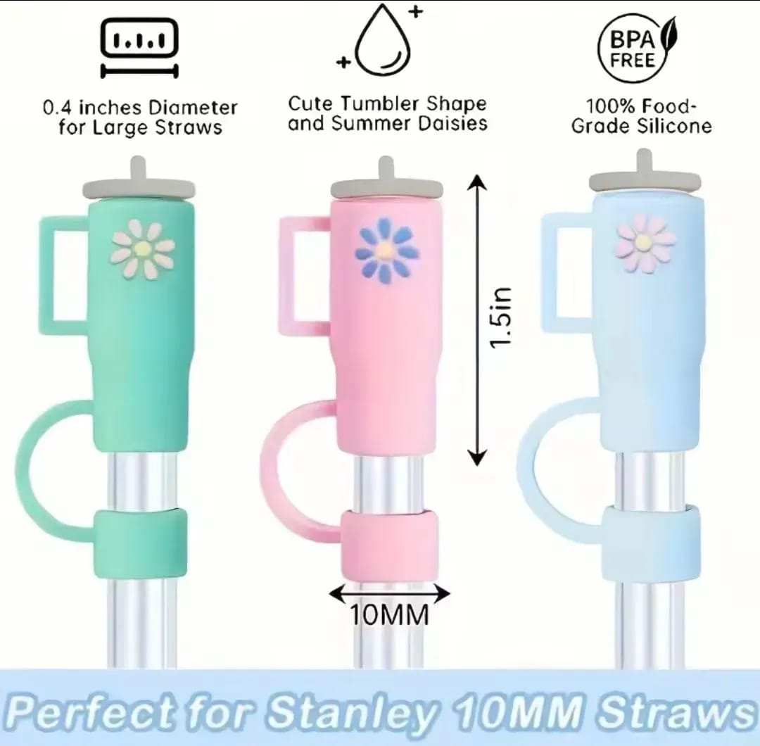 Silicone Straw Covers Premium Quality Smooth Finish Comfortable Fit For Daily Drinking Travel And Outdoor Utility - Image 6