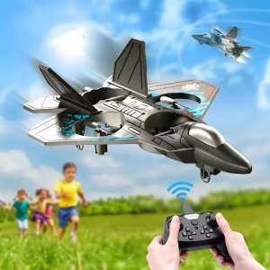 Premium RC Fighter Jet Plane 24G Remote Control Foam Airplane Toy High Speed Glider Stunt Aircraft for Kids Adults