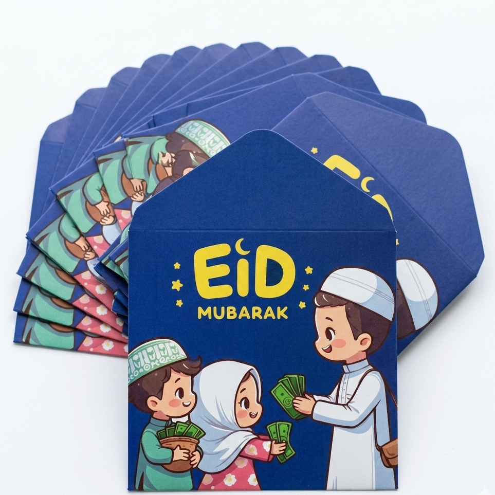 Eidi Envelope Pack of 8 – Premium Festive Cash Gift Envelopes for Eid - Image 4